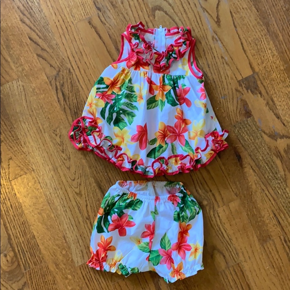 Hawaiian dress and bloomers